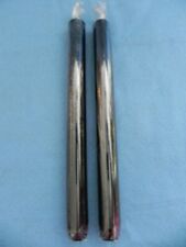 Taper Candles, Black, Set 2, 7/8" x 10", Germany, Dripless, 8-10 hrs, Free Ship