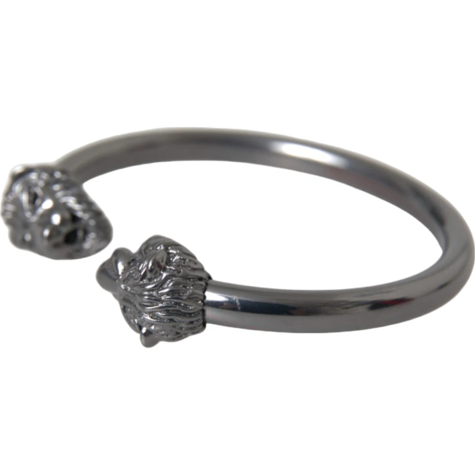 Pulsera NIALAYA Auténtica Mujer Negro Rodio León Brazalete 925 s. S PVP 500usd Foto 1 de 4