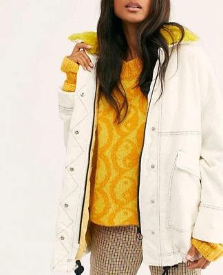 Chaqueta Desmontable Free People Nueva Con Etiquetas Talla XL Lust For Life Nueva Marfil Foto 1 de 4