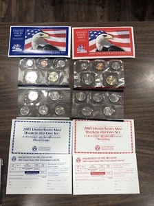 2003 P&D Mint Set Brilliant Uncirculated US with Envelopes & COAs (20 Coin Set) - Picture 1 of 14