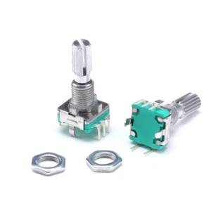 Rotary Encoder With Switch EC11 Audio Digital Potentiometer 15mm Handle 5 Pins - Picture 1 of 6
