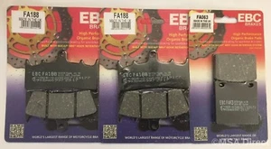 EBC Organic FRONT and REAR Brake Pads Fits SUZUKI GSF1200 BANDIT (2001 to 2005) - Picture 1 of 9