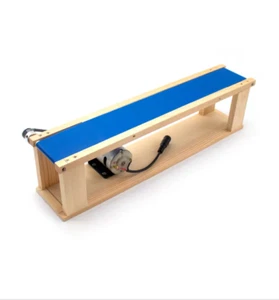 AC 100-240V DIY Mini Desktop Conveyor Belt 5x70CM Elevator Model Friction j - Picture 1 of 4