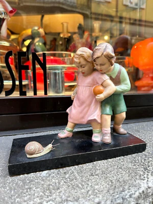 LAZZAR Treviso vecchia ceramica bambini lumaca ceramic - Imagen 1 de 4