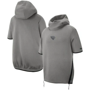 NEW NFL Jacksonville JAGUARS On Field Nike ThermaFIT Short Sleeve GRAY Hoodie LG - Picture 1 of 1