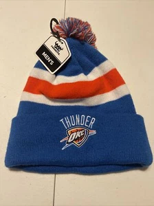 Cappello Berretto Oklahoma City Thunder Beanie Blu Arancione OKC NBA Nuovo con etichette - Foto 1 di 3