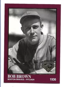 Bob Brown 1994 Collezione Conlon Borgogna #1281 Boston Braves - Foto 1 di 2