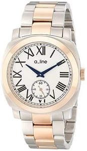 a_line Para hombre AL-80016-RG-SS-22 esfera texturizada plateada dos tonos acero inoxidable - Imagen 1 de 3