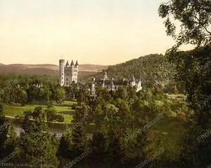 Balmoral Castle Scotland1890 Vintage 8x10 Reprint Of Old Photo - Picture 1 of 1