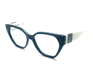 AUTHENTIC KARL LAGERFELD KL6053 004 Black/White Women Eyeglasses 54mm 16 140 - Picture 1 of 7