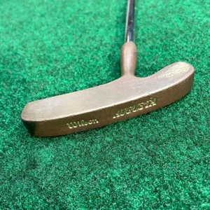Wilson Augusta 35" brass putter steel step shaft Wilson putter grip RH/LH - Picture 1 of 10
