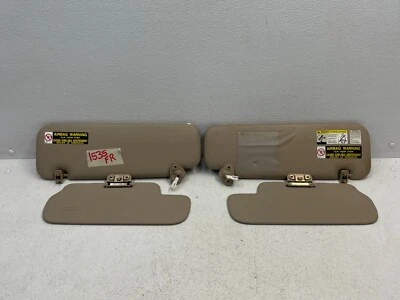 Juego de parasol delantero izquierdo y derecho Lexus LX470 1998-2002 par beige 1535 OEM Foto 1 de 4