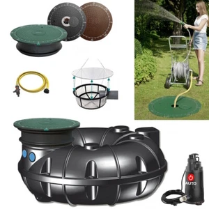NEO Flachtank Automatik-Anlage Zisterne Regenwassertank Wassertank 1500 L - Bild 1 von 19