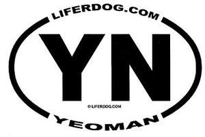 4x6 USN  YN YEOMAN  STICKER - Picture 1 of 1