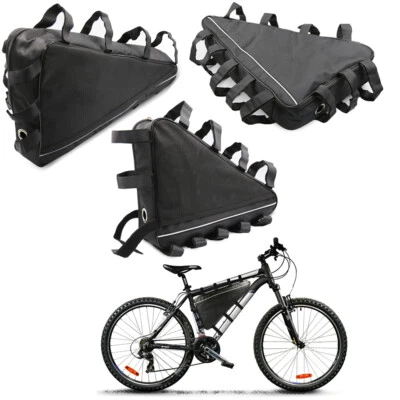 S M L MTB Triangle Battery Bag Electric Mountain Bike Li-Ion Case Bicycle Frame - Image 1 of 4