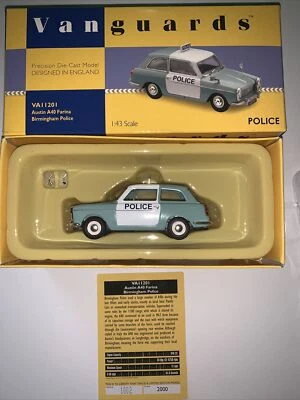 CORGI VANGUARDS 1:43 AUSTIN A40 FARINA - BIRMINGHAM POLICE  VA11201 - Image 1 of 3