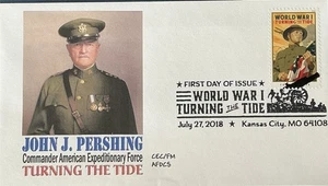 AFDCS 5300 World War I General John J. Pershing Commander AEF Slogan Cancel  - Bild 1 von 1