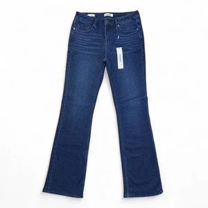 Vigoss Jeans Women's Size 28 Jagger Mid Rise Boot Cut Blue Stretch Denim NWT - Picture 1 of 10