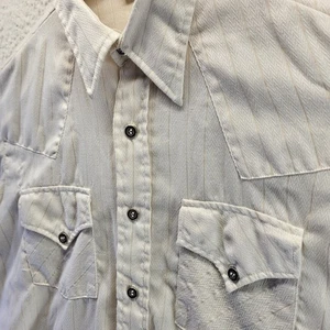 Vintage 60er 70er Montgomery Ward Hemd MCM Atomic Dolchkragen Rat Pack Herren Large - Bild 1 von 17