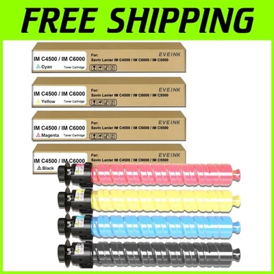 IM C4500 C6000 Toner Kit - Black Cyan Magenta Yellow - Image 1 of 4