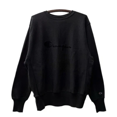 Sudadera negra Champion Reverse Spellout vintage años 90 EE. UU. Talla XL Foto 1 de 4