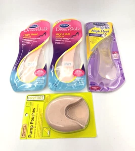 Dr Scholl’s DreamWalk & For Her High Heel Insoles Bundle w/ Profoot Pads New Lot - Picture 1 of 5