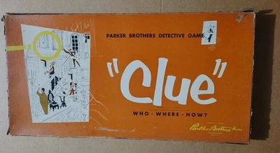 Vintage 1956 Parker Brothers Inc. Classic 'Clue' Crime Solving Board Game - Image 1 of 4