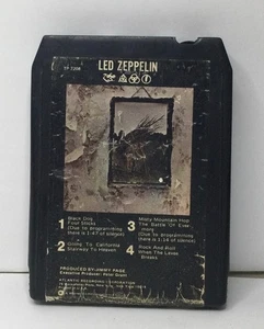 Vintage Led Zeppelin IV 8 Track Tape Album Classic Rock Atlantic 1971 Zoso Symbo - Picture 1 of 3