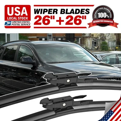 Juego 2 limpiaparabrisas delantero para Audi Q7 ajuste de fábrica 2007-2008 26"+26 Foto 1 de 4