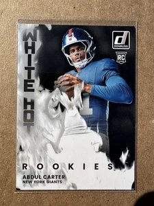 2025 Panini Donruss - Abdul Carter - White Hot Rookie Card (RC) Insert Giants - Bild 1 von 2
