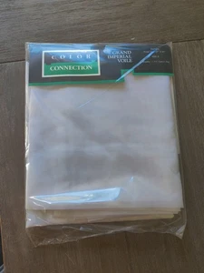 Montgomery Ward weiß Gardine Liner Color Connection Grand Imperial Voile - Bild 1 von 2