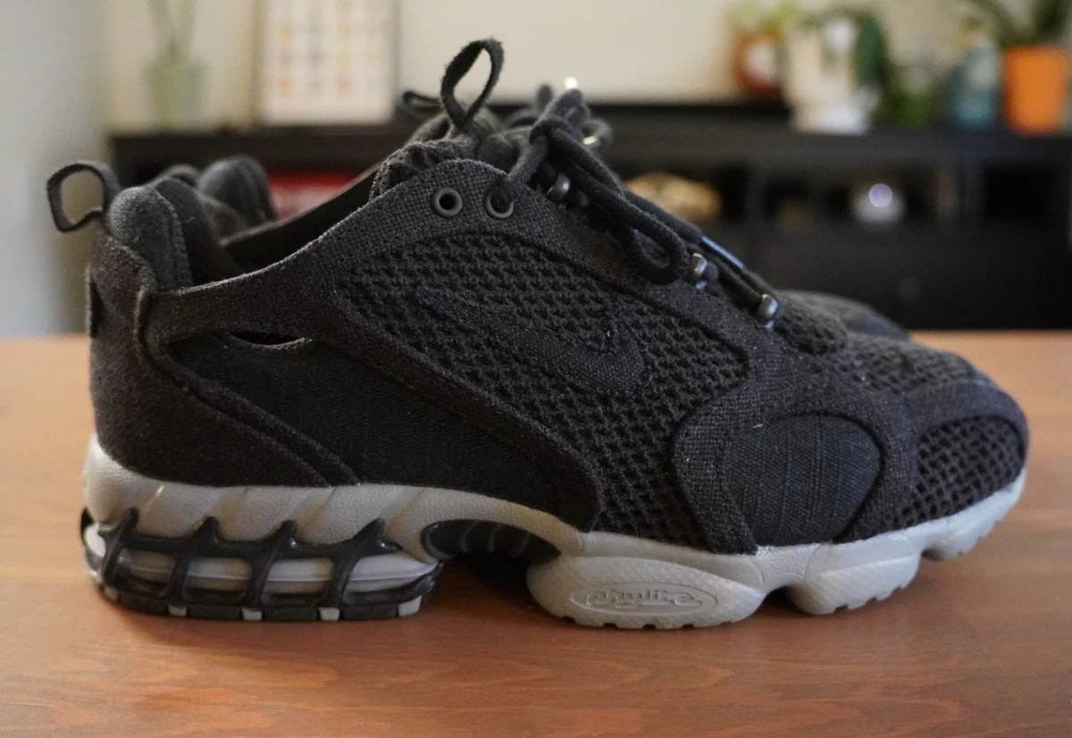 Nike Stussy x Air Zoom Spiridon Caged 2 Black Cool Grey for Sale