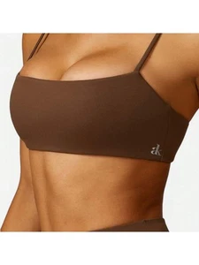 Women's Square Neck Sports Bra With Thin Straps - Picture 1 of 26