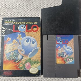 NES - Adventures of Lolo  1989 w/ Original Box & Insert