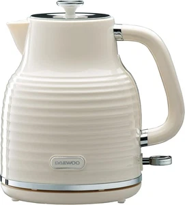 Daewoo Sienna 1.7 Litre Cordless Jug Kettle Fast Boil LED Light Cream - SDA2480 - Picture 1 of 5