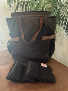 Didgeridoonas Australia Wax Cotton Oil Skin Cooler Bag Lg Brown 6 Bottle Divider - Picture 1 of 17