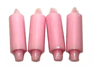 Pink Coach Taper Candles 5" Tall Set 4 - Picture 1 of 6