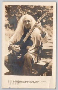 1940s RPPC Cape Neddick ME Albion Clough Champion Woman Hater Oddity Postcard - Picture 1 of 4