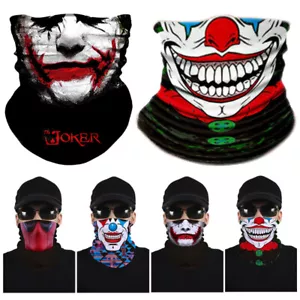 Skull Balaclava Bandana Neck Gaiter Scarf Tube Sports Face Mask Sun Shield Cover - Picture 1 of 28