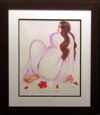 Cartel RC Gorman "Taos" Litografía Offset Firmada a Mano con Marco Personalizado Foto 1 de 4