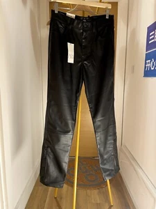 Zara hochtaillierte Lederhose Damen Größe 31 neu mit Etikett - Bild 1 von 4