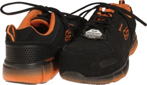 Skechers Work Telfin - Saket Mens Safety Toe Sneaker Black / Orange US Size 9.5 - Picture 1 of 3
