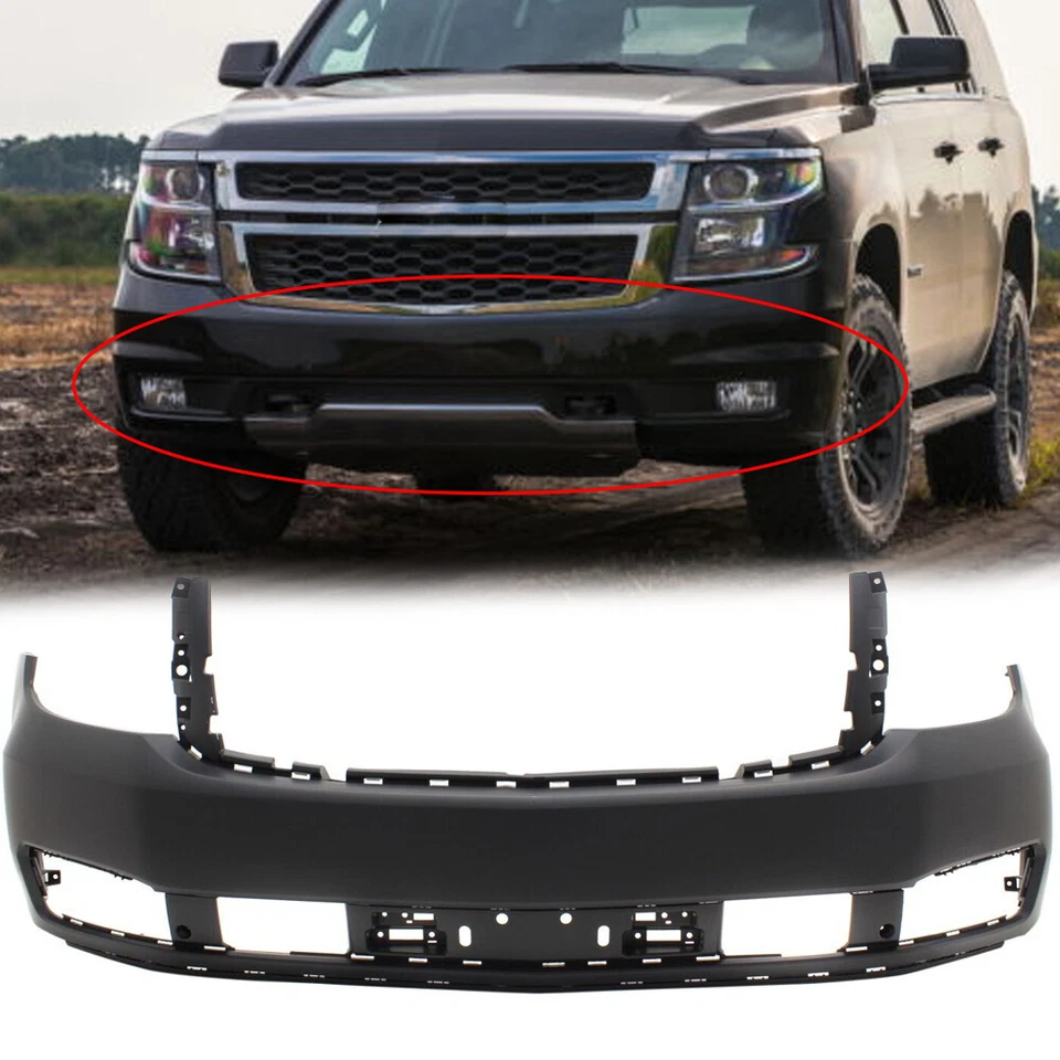 NUEVA cubierta de parachoques delantero imprimada para Chevy Tahoe Suburban 2015-2020 Foto 1 de 4