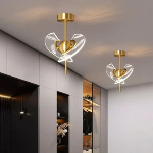 Luces de techo LED cocina colgante lámpara de cobre dormitorio lámpara de araña iluminación - Imagen 1 de 11