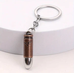 Metal Gun Bullet Keychain Replica Shot Bullet Keyring Pendant Gift Military - Picture 1 of 1