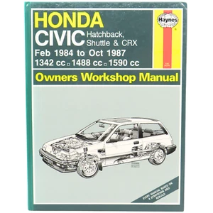 Haynes Manual Honda Civic Hatchback/Shuttle/CRX 1984-1987 Hardback -H - Picture 1 of 8