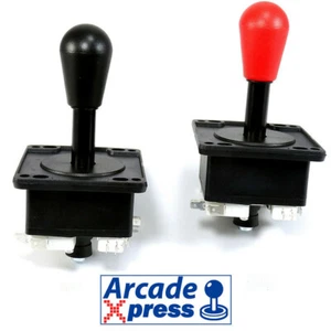 Joystick Arcade Americano Happ American black red Arcade Game Cabinet Bartop DIY - Imagen 1 de 5
