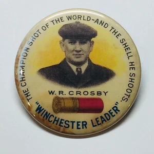 W.R. Crosby Winchester Advertising Pocket Mirror - Picture 1 of 2