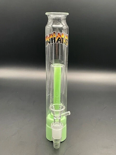 Pipa de agua portátil de vidrio de borosilicato de 10" con arco de vidrio Foto 1 de 1