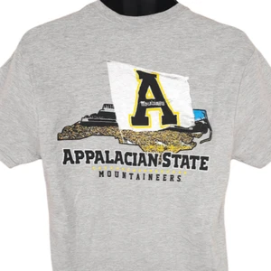 Appalacian State Mountaineers T Shirt Mens Size Medium Gray NCAA University - Picture 1 of 8
